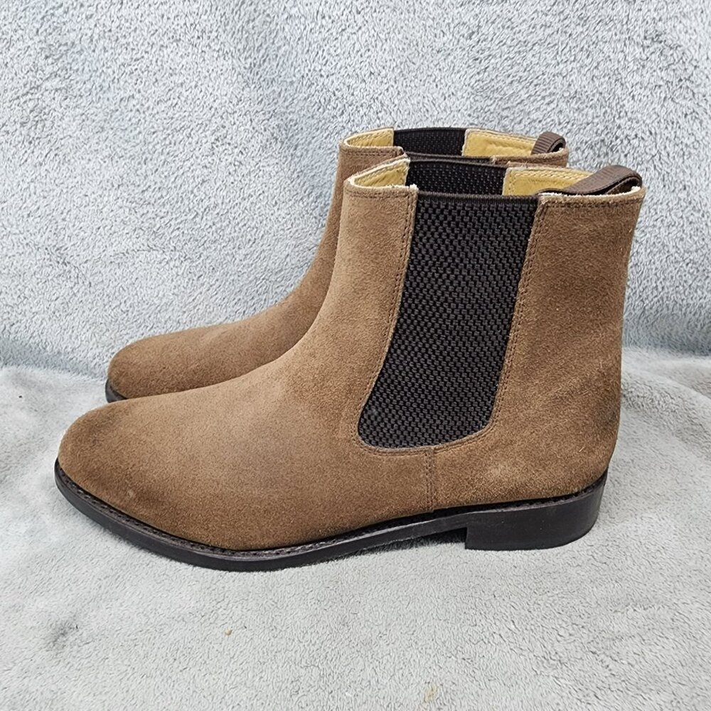 Samuel Windsor Shoes Mens 9.5 Brown Leather Chelsea Boots